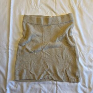 Abercrombie & Fitch - Tan soft & stretchy skirt #skirt #abercrombie